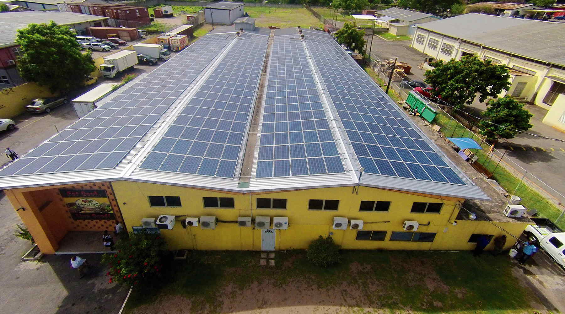 120KW Solar hotel Project in Island Grill (Jamaica)		